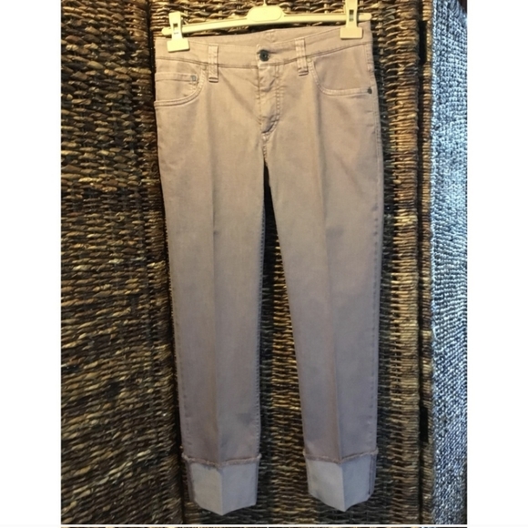 Brunello Cucinelli Denim - Brunelo cucinelli straight leg low waist jeans in lavender size 14